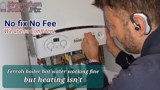 Ferroli boiler hot water working fine but heating isnt Loose connection on the internal clock [upl. by Haig]