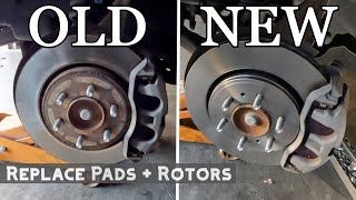 Ford F150 Front Brake Pad and Rotor Replacement 2015  2019  DIY HOWTO  Hand tools only [upl. by Selina]