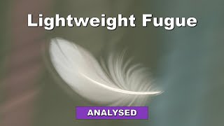 Lightweight Fugue in gminor  Analysis wscore [upl. by Carny]