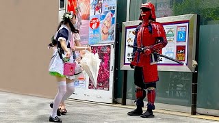 SAMURAI MANNEQUIN PRANK in JAPAN 10  Akihabara Tokyo [upl. by Nuawtna359]