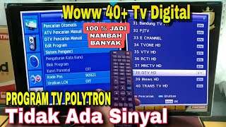 Cara Program TV Digital Polytron Tidak Ada Sinyal [upl. by Nnylyaj]