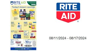 Rite Aid Weekly Ad US  08112024  08172024 [upl. by Malinin]