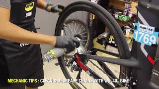 Clean amp Degrease Chains with WD40 BIKE  Pro Tips 10 [upl. by Giule]