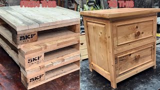 Unlimited Creative Woodworking  How To Make A Bedside Cabinet With Hidden Drawers To Hide Secrets [upl. by Nuahsad38]