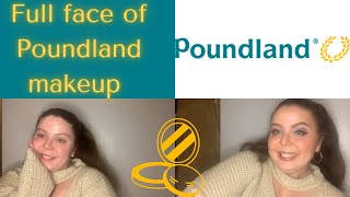 Full face of Poundland makeup plus wear test [upl. by Joashus]