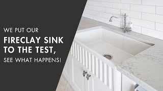 We Put Our Fireclay Sinks to the Test See What Happens [upl. by Jory596]