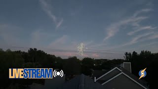 LIVESTREAM Rooftop View of Neighborhood Fireworks  July 2nd 2024 [upl. by Gnay]