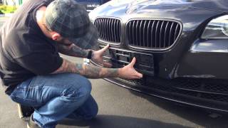 How to Mount Your Custom European License Plate Using Screws [upl. by Aronos]