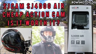 SJCAM SJ4000 AIR Review Cheap Action Camera Good for Motovlog [upl. by Dlorej292]