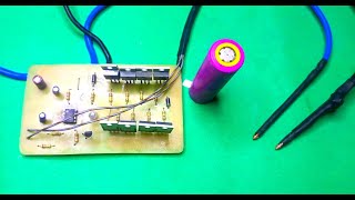 diy battery spot welder  18650 battery spot welder [upl. by Anirroc]