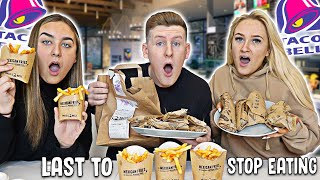 Last to STOP Eating TACO BELL Wins £1000  Challenge [upl. by Uhsoj]