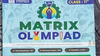 Matrix Olympiad 2023 paper for exam preparation [upl. by Nuri]