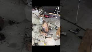 Part 2 55 Chevy 210 wheel well repair [upl. by Ashli820]