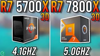 Ryzen 7 5700X3D vs Ryzen 7 7800X3D  1080p1440p4K [upl. by Moskow]