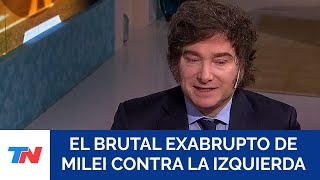 MILEI A SOLAS CON YUYITO El nuevo exabrupto de Javier Milei contra la izquierda quotSon minusválidosquot [upl. by Amaras764]