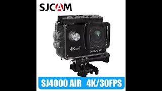 SJCAM Action Camera SJ4000 AIR 4K 30PFS 1080P 4x Zoom WIFI Sports Motorcycle Helmet Waterproof Cam [upl. by Keon]