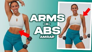 30 Minute Arms amp Abs AMRAP Workout [upl. by Starinsky]