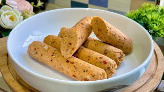 চিকেন সসেজ রেসিপি ॥ Chicken Sausage Recipe ॥ Homemade Chicken Sausage [upl. by Catina158]