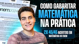 Como GABARITAR MATEMÁTICA do Enem 2024 na PRÁTICA [upl. by Kery796]