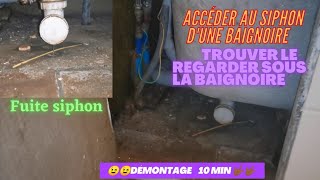 Comment réparer un siphon de baignoire [upl. by Aissak]