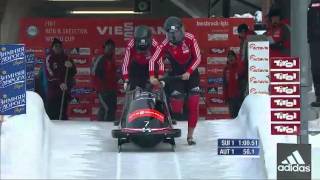 Igls WC Womens Bobsleigh Heat 2 January 18 2013 [upl. by Ynwat321]