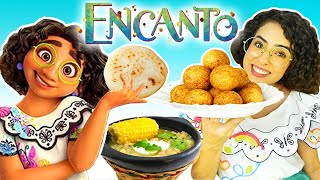 COMIDINHAS DE FILME AREPAS COM QUESO BOLINHOS E SOPA DE ENCANTO Não falamos do Bruno [upl. by Marcelia17]