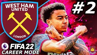 LINGARDINHO IS BACK🔥  FIFA 22 West Ham Career Mode EP2 [upl. by Ahseya]