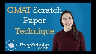 GMAT Scratch Paper Technique [upl. by Ailehs240]