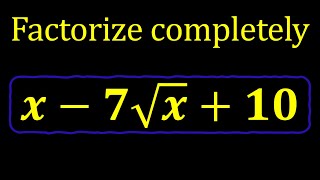 Factorise Completely [upl. by Ahtnama]