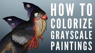 How to add color to a grayscale painting [upl. by Yekcaj]