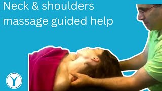 Neck amp shoulders massage guided help [upl. by Anirehs]