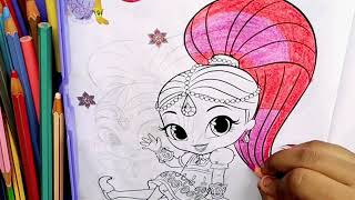 Ahoy Genies Shimmer Colouring  Shimmer amp Shine Genie Joy Colouring Book [upl. by Ecitnerp700]