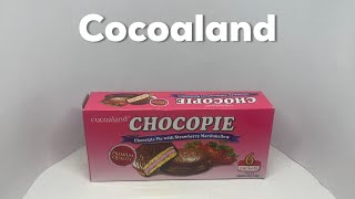 Cocoaland Chocopie Strawberry Marshmallow [upl. by Corley]