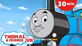 Thomas amp Friends UK  Tunnels Bridges Tracks and Hills  30 Minutes of Nursery Rhymes [upl. by Bencion169]