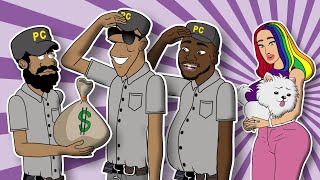 CASI 2 POLICIAS LA P X SILVERIO ANIMATION [upl. by Smada]