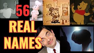 Top 56 Real Names of Fictional Characters [upl. by Ayotnom]