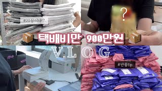 Vlog 쇼핑몰 사장 브이로그 📦 택배비가 900만원⁉️l 반품거부한 썰 🤔 l 포장 브이로그 [upl. by Eserrehs163]