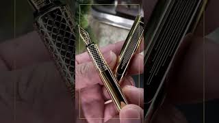 Unboxing Elegance Scriveiner Gold Fountain Pen [upl. by Travers774]