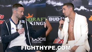 JOSH TAYLOR amp TEOFIMO TRADE HEATED WORDS AT INTENSE FIGHT WEEK PRESS CONFERENCE [upl. by Mirabelle]