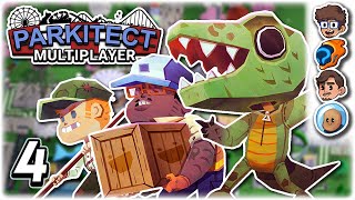 THE CURSED HAUNTED HOUSE  Part 4  Lets Play Parkitect Multiplayer  ft The Wholesomeverse [upl. by Drofdarb]