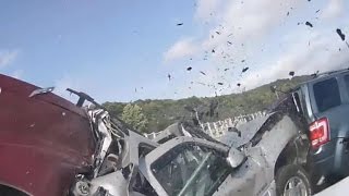 Dramatic car crash caught on camera [upl. by Jemimah]