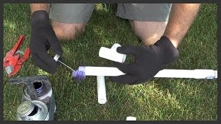 How to glue PVC pipe amp fittings [upl. by Craggy]