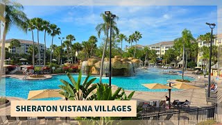 Sheraton Vistana Villages Resort Villas Orlando  1Bedroom Premium Villa Tour  Resort Tour 2024 [upl. by Nnaitsirk]