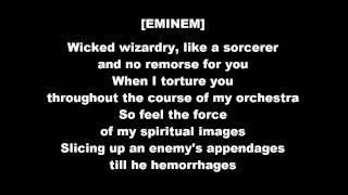 EMINƎM ft Thyme  Open Mic lyrics [upl. by Flore249]