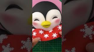 Christmas Penguin Cake Tutorial cake cakedecorating shorts [upl. by Charyl]