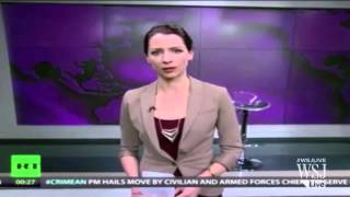 Russian State TV Host Disses Ukraine Incursion  Abby Martin RT America [upl. by Yesmar]