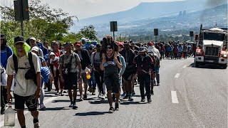 ‘One last f–k you to America’ Caravan of 3000 migrants march towards the United States [upl. by Puklich]