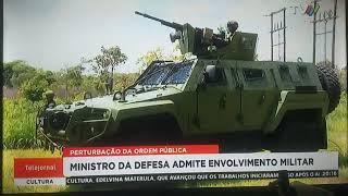 MINISTRO DA DEFESA ADMITE O ENVOLVIMENTO DE MILITARES CONTRA OS MANIFESTANTES REBELDES [upl. by Yecnay446]