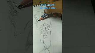 Ratan Tata Sir sketch sketch ratantata drawingpart1 rip legend shortsviralshorts viralvideo [upl. by Maisel]