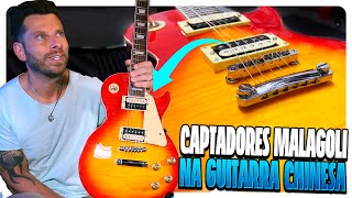 COLOQUEI CAPTADORES MALAGOLI NA REPLICA DA GIBSON [upl. by Prichard]